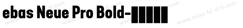 ebas Neue Pro Bold字体转换